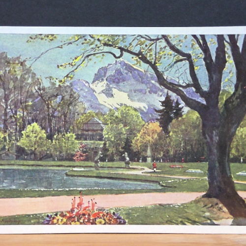 Salzburg Partie aus dem Hellbrunner Park Gemälde JW 650322 C