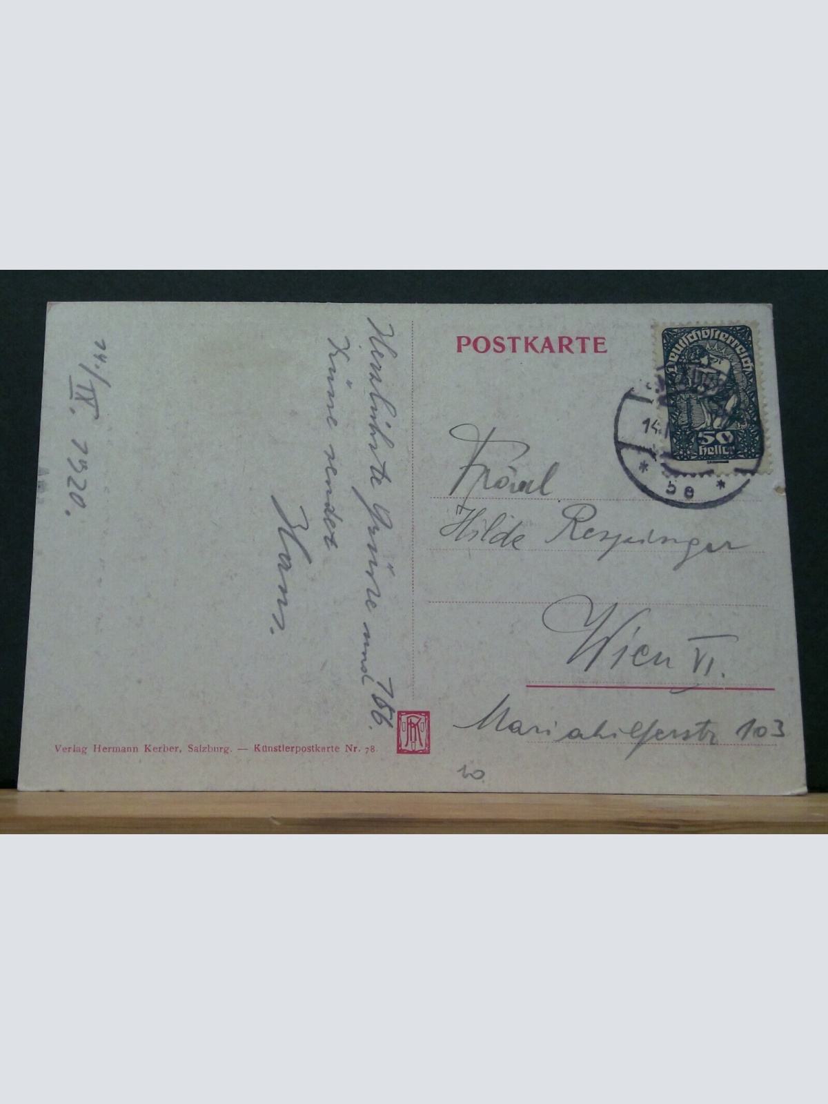 Salzburg Partie vom Mönchsberg Gemälde JW 650302 C