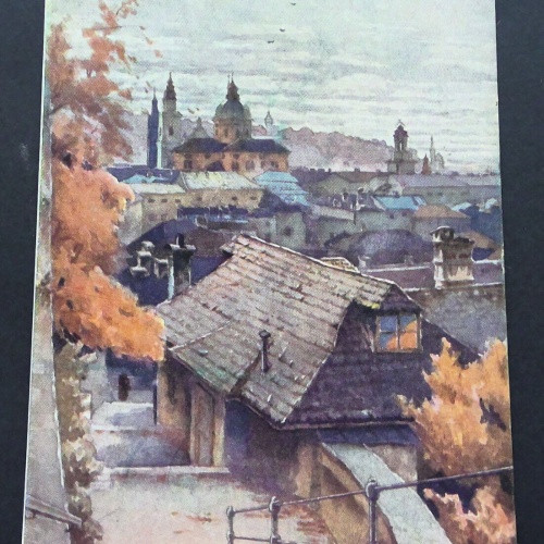 Salzburg Festungsstiege Gemälde JW 650330 C