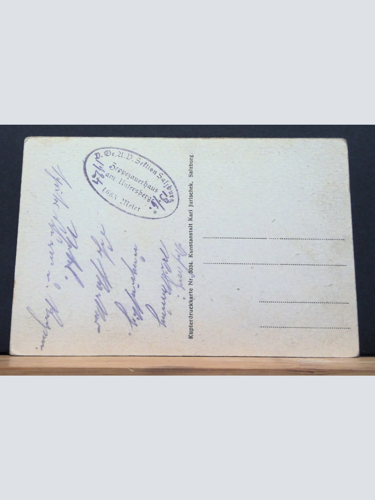 Untersberg Geiereck Berggipfel Gipfelkreuz Gemälde JW 650303 C