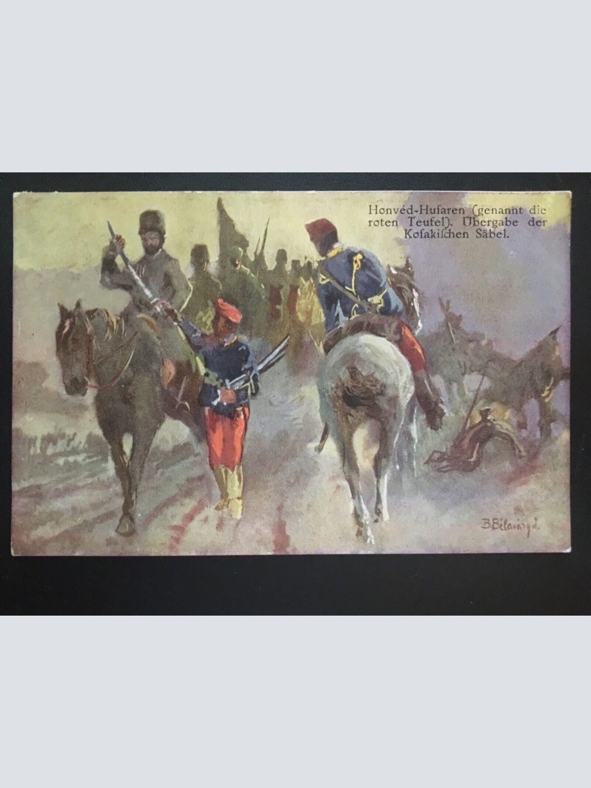 Honved-Husaren Rote Teufel(B.Belavazy) - Übergabe d. Kosakischen Säbel 270065 TH