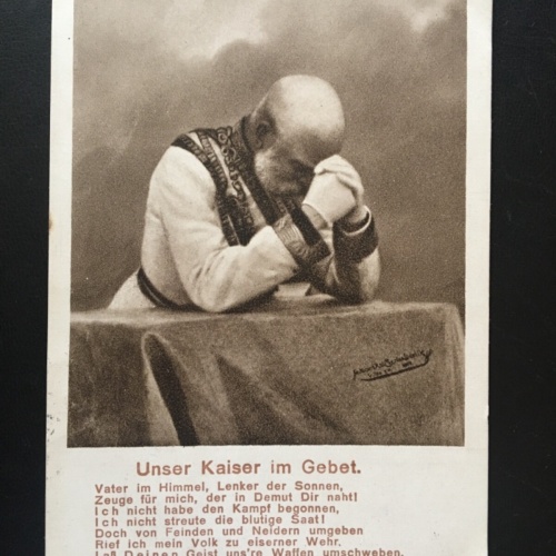 Unser Kaiser im Gebet - Franz Joseph I. - Gedicht Portrait 270050 TH