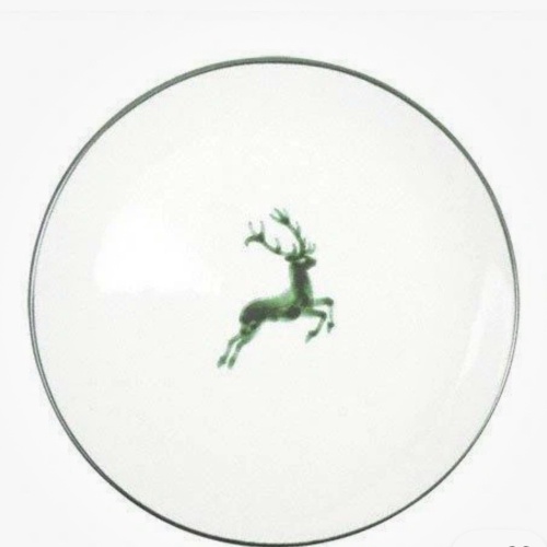 Gmundner Keramik Grüner Hirsch Speiseteller  28 cm