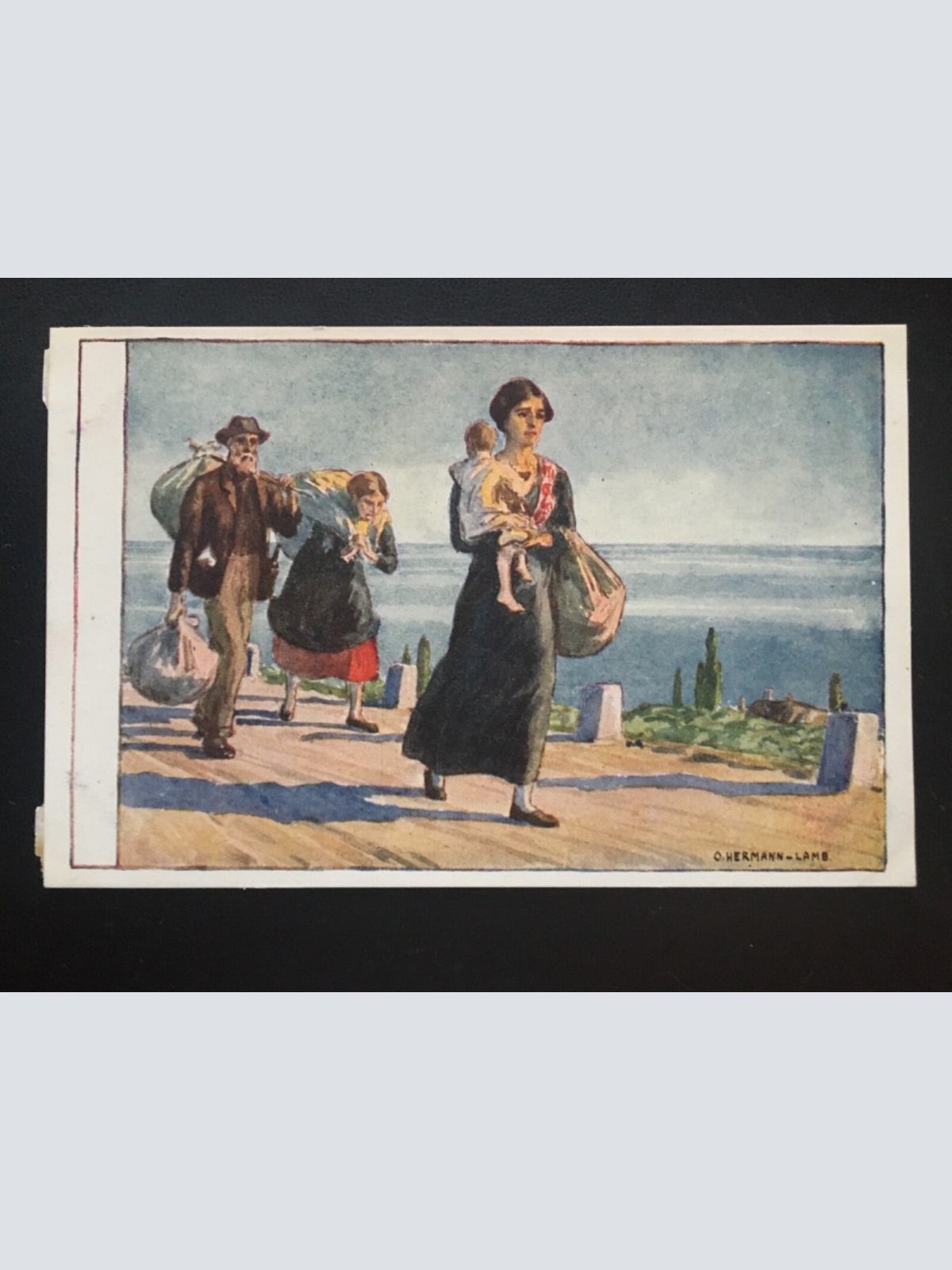 Frau mit Kind und Eltern (O.Hermann-Lamb) Am Meer 270069 TH