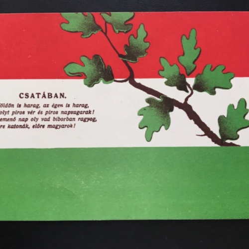 Im Kampf - Csataban - Ast mit Eichelblätter 270041 TH