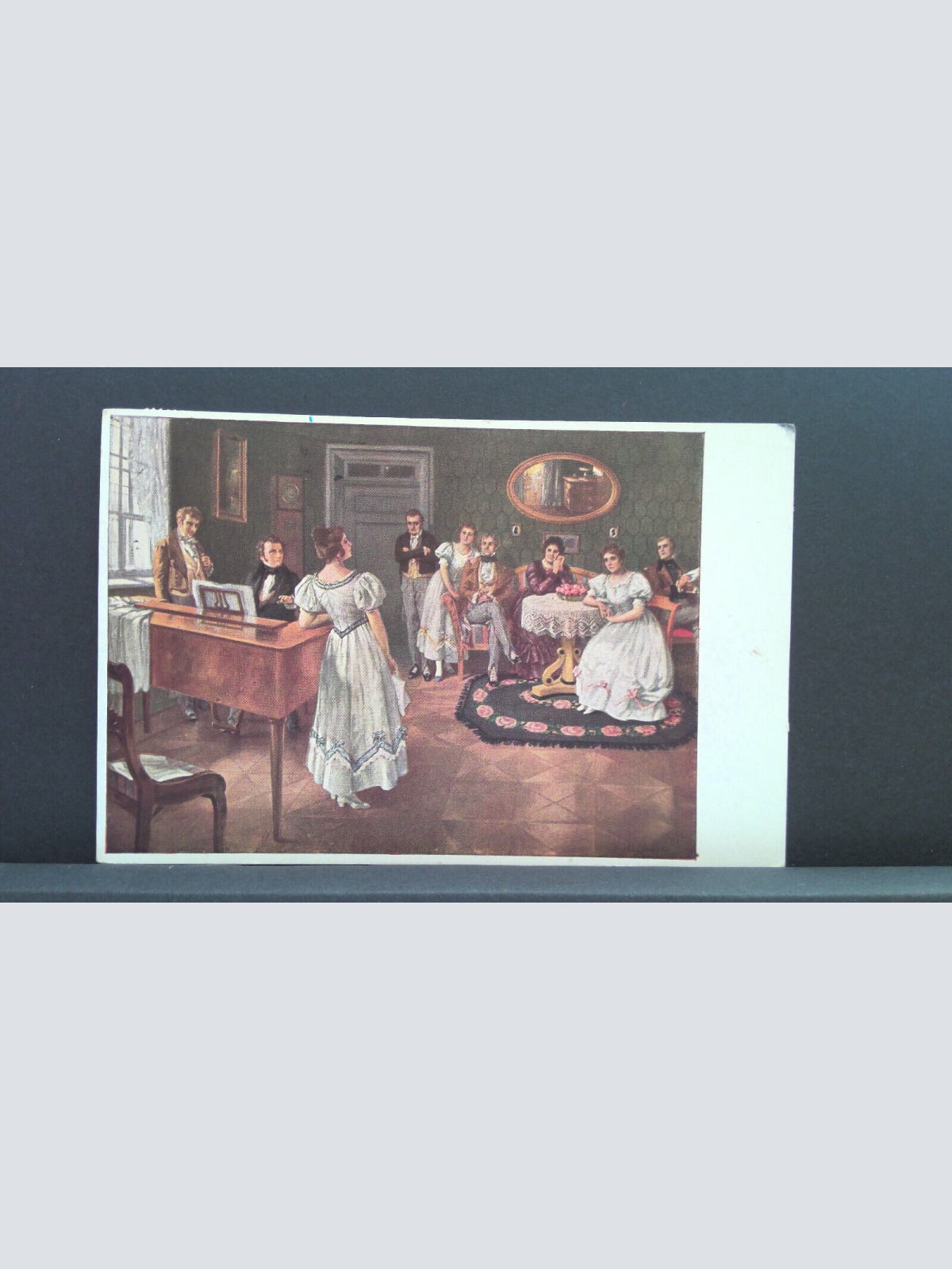 Schubert im Dreimäderlhaus Gemälde nach A Broch JW 650425 C