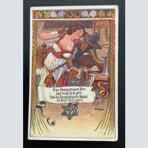 Adolf Bauer Deutscher Weltbund Bier Frau Mann 410789 Gr