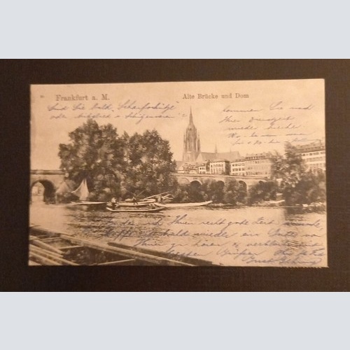 Frankfurt A.M. Alte Brücke Und Dom 165503 H