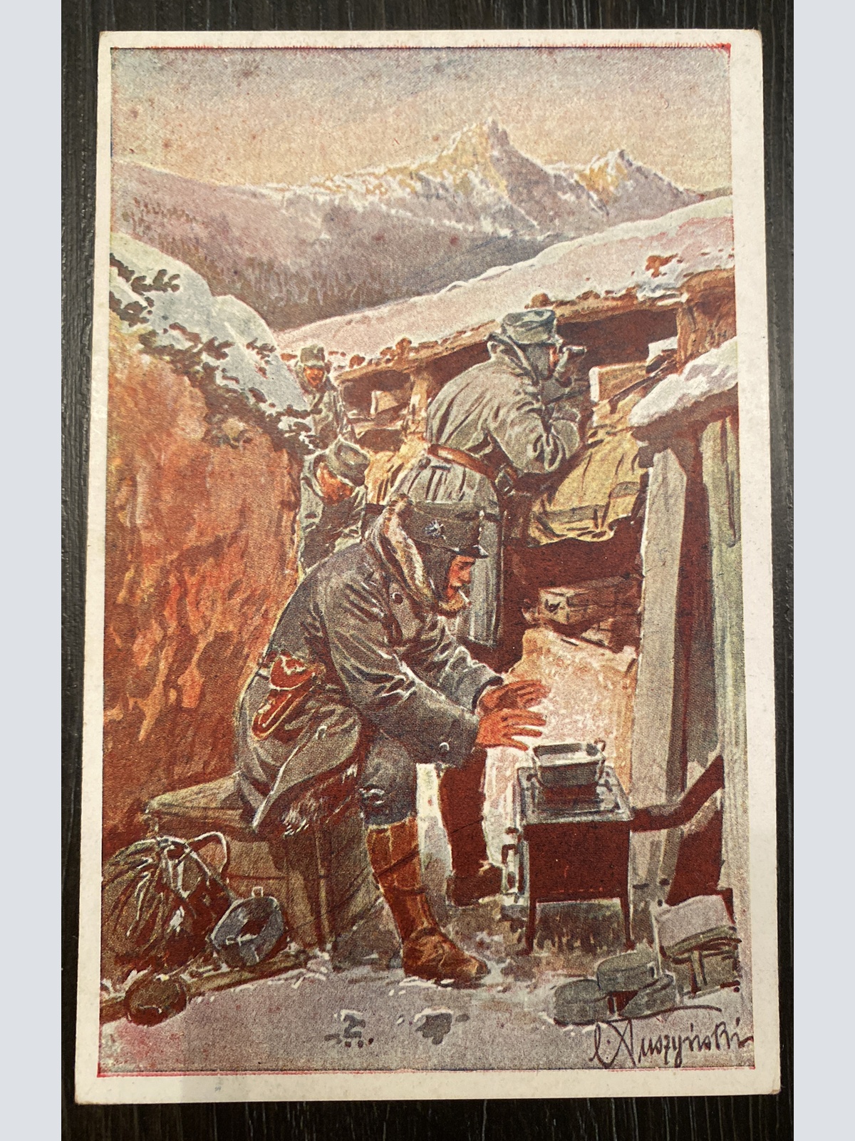 Kälteschutz Nr. 391 Soldaten im Schützengraben 80142