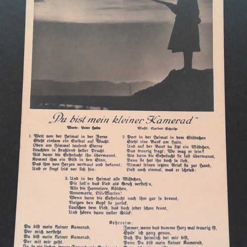 Du bist mein kleiner Kamerad Liedtext Soldat JW 500217 C