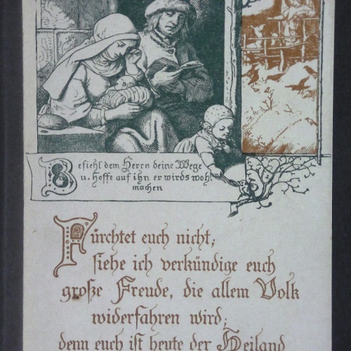 Weihnachten Künstlerkarte Fürchtet euch nicht heut ist der Heiland 400365 jw J