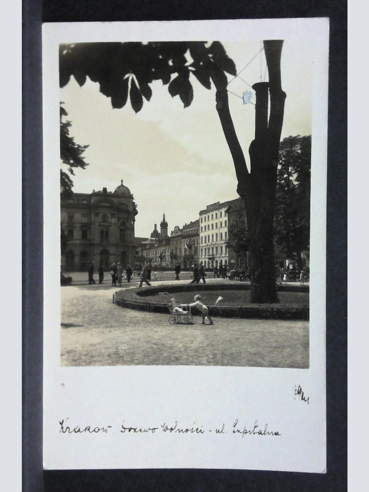 Krakau Polen Park Kind Kinderwagen 56016 jw J