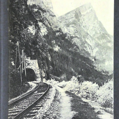Hochstegtunnel mit der Planspitze Eisenbahn Schienen 30039 jw J