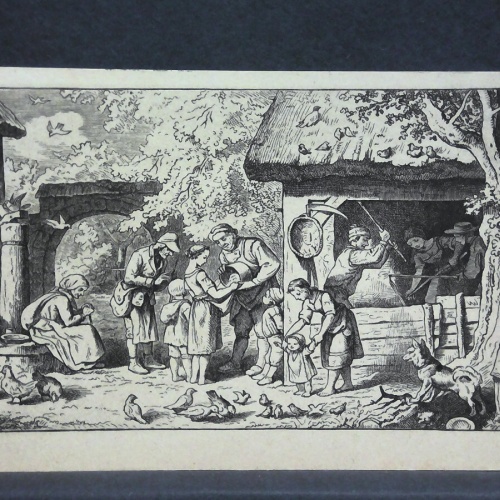 Ludwig Richter Unser tägliches Brot Künstlerkarte 82029 jw J