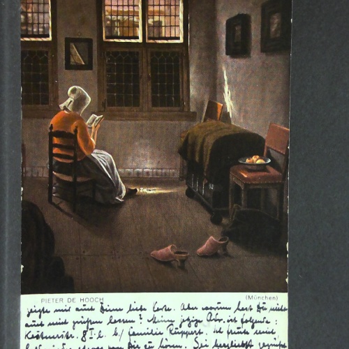 Pieter de Hooch Frau lesend Gemälde 140407 jw J