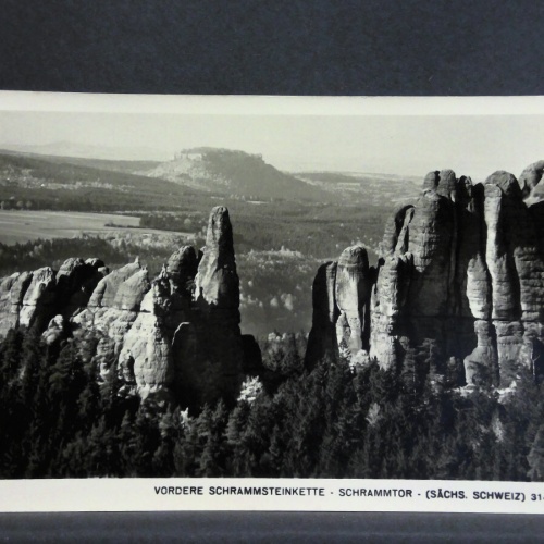 Vordere Schrammsteinkette Schrammtor Sächsische Schweiz Berg 180203 jw J