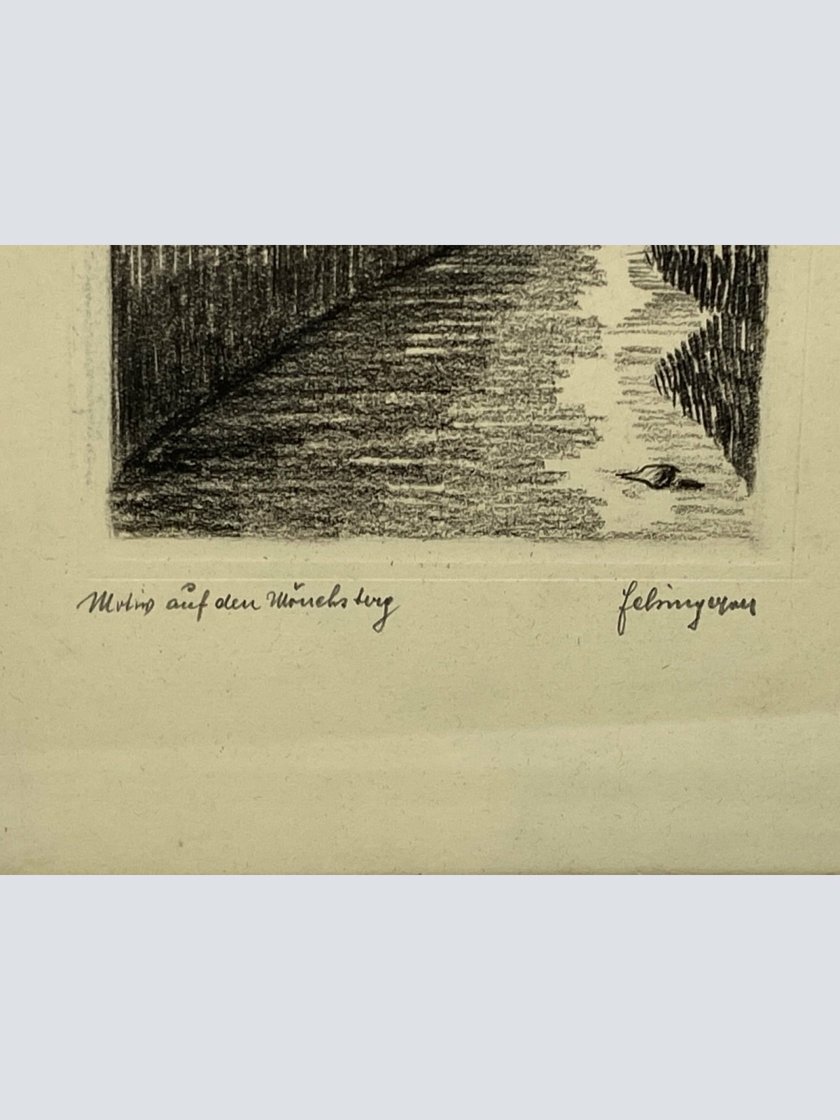 Felsinger Josef Salzburg Motiv auf dem Mönchsberg Radierung 24x18 cm 12001