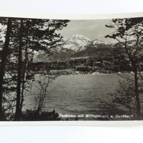 Faakersee mit Mittagskogel und Sandbank.20094