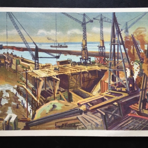 Beginn einer Baustelle für U-Boot-Trocken- & Nassboxen (E.Vollbehr) 270034 TH