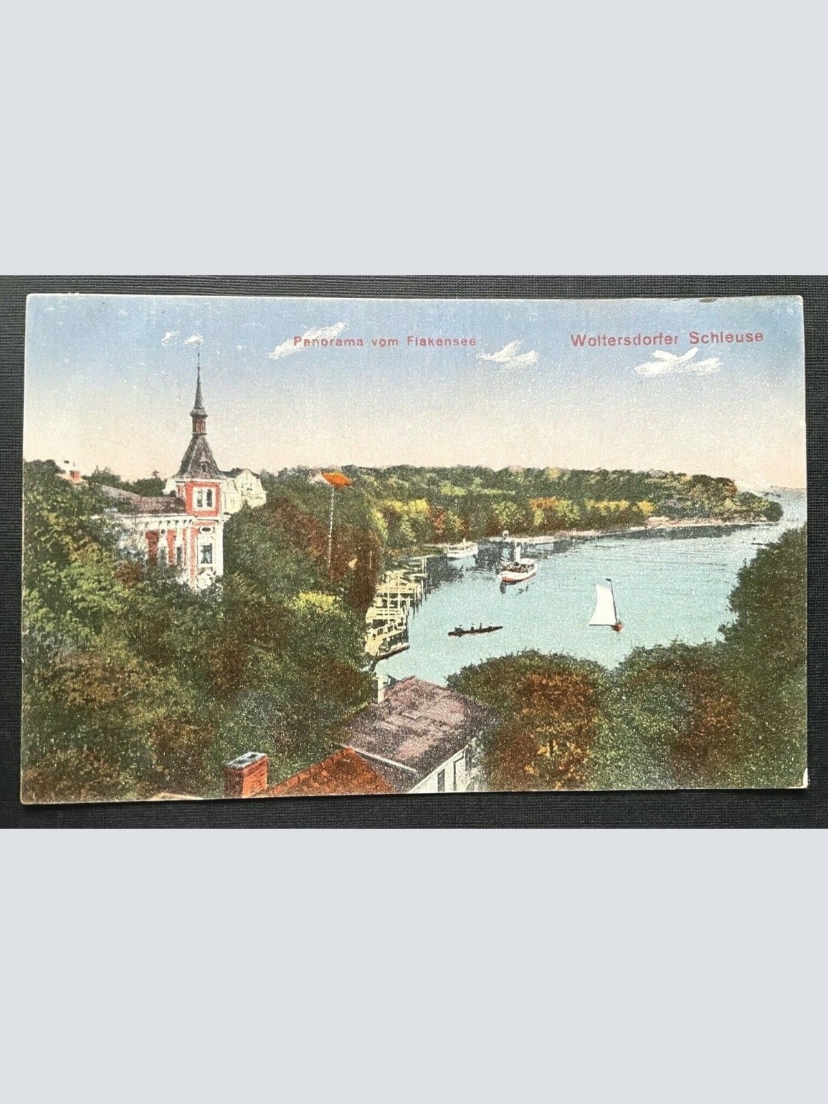 Panorama Flakensee Woltersdorfer Schleuse Ort Brandenburg Deutschland 401032 A