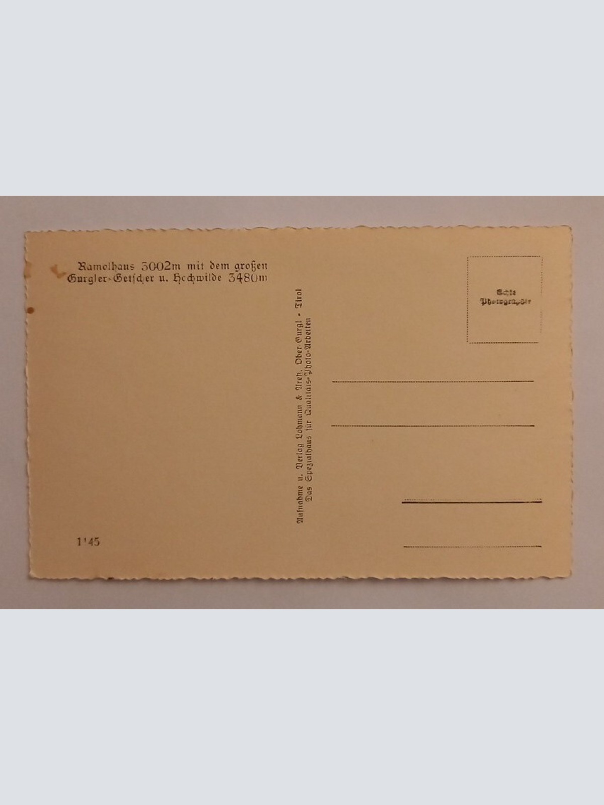 Ramolhaus 3002m Österreich 600049A gr D