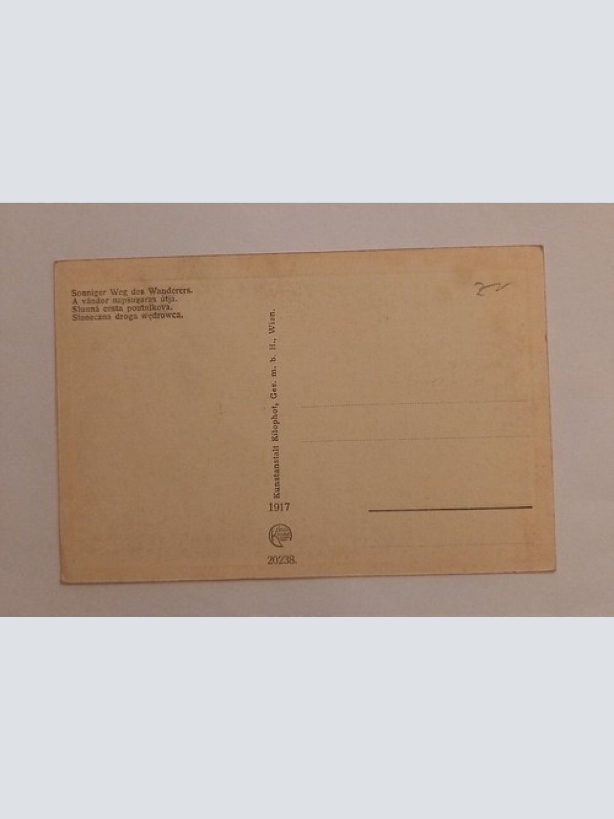 Sonniger Weg des Wanderers Österreich 600059A gr D