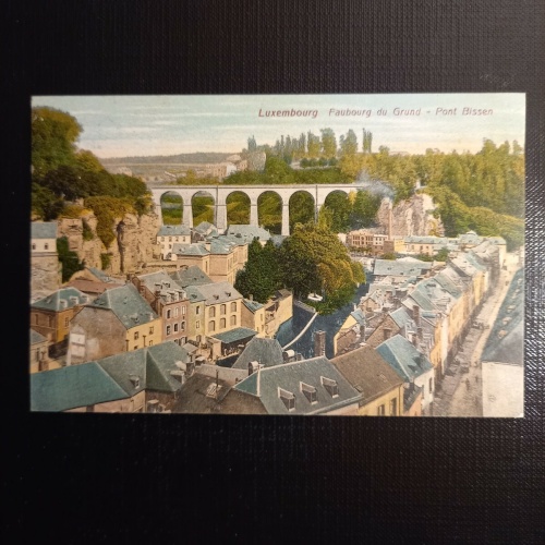 Luxemburg Faubourg du Grund Pont Bissen 410525 gr