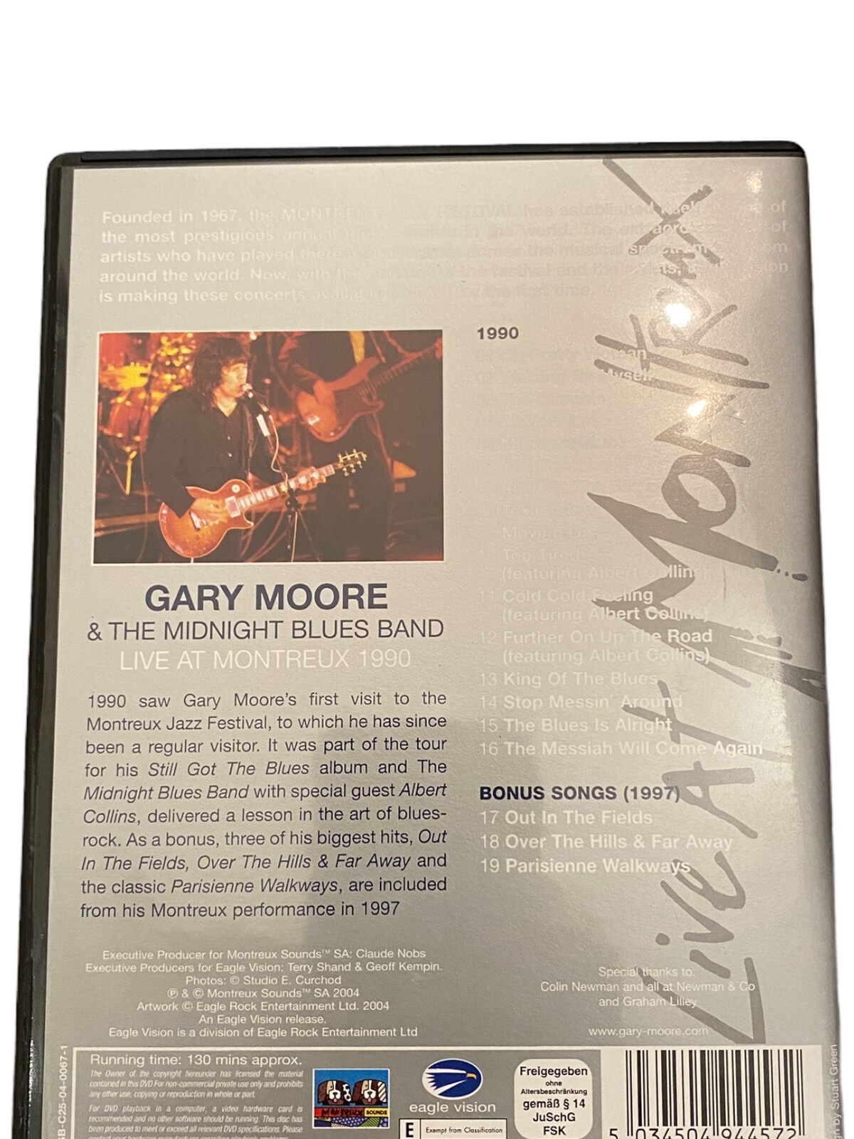 1529 Eagle Rock Entertainment Ltd. GARY MOORE & THE MIDNIGHT BLUES BAND - LIVE