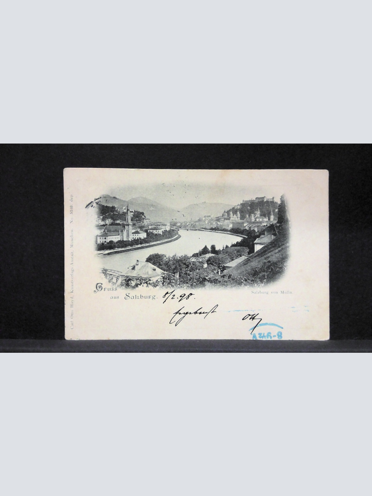 Gruss aus Salzburg von Mülln Salzach Berge JW5826