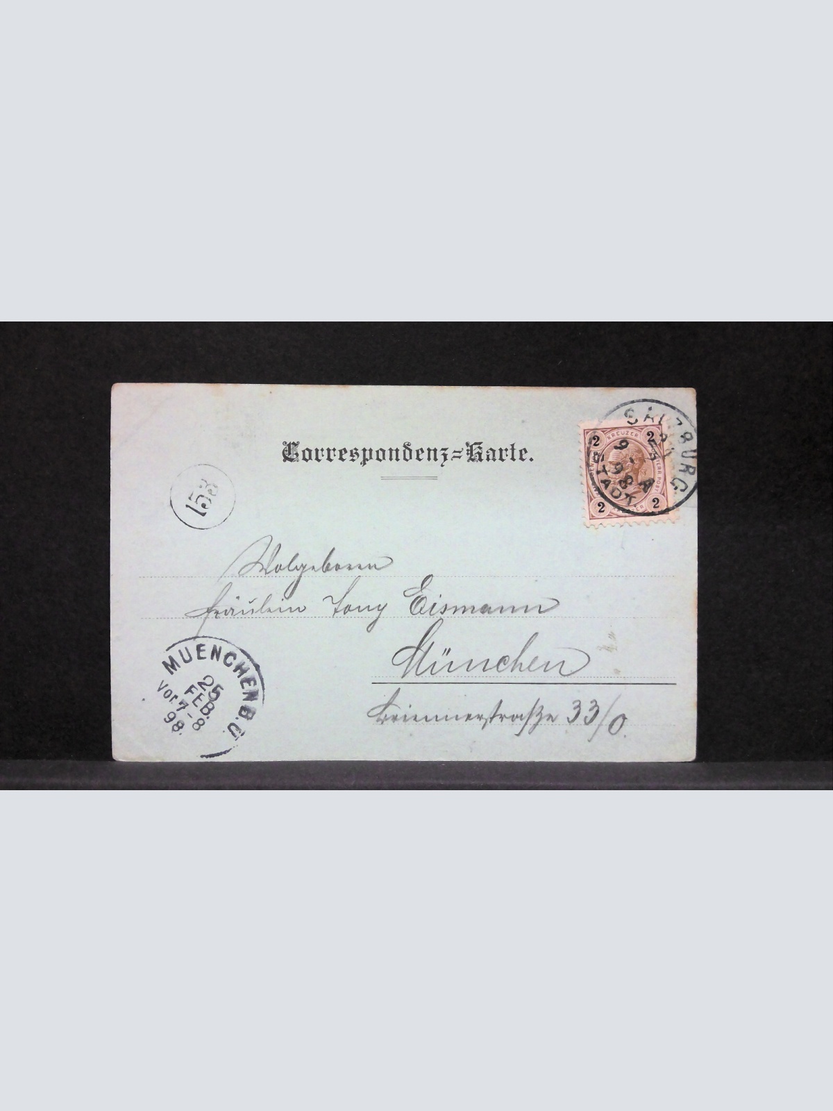 Gruss aus Salzburg Domplatz Mondkarte JW5851