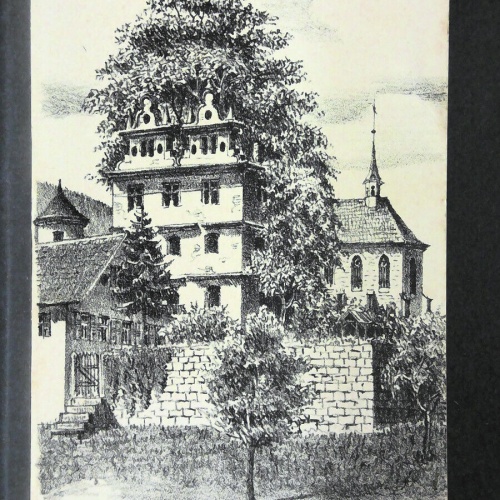 Kloster Hirsau Schloss mit Ulmen & Marienkapelle Zeichnung JW165440