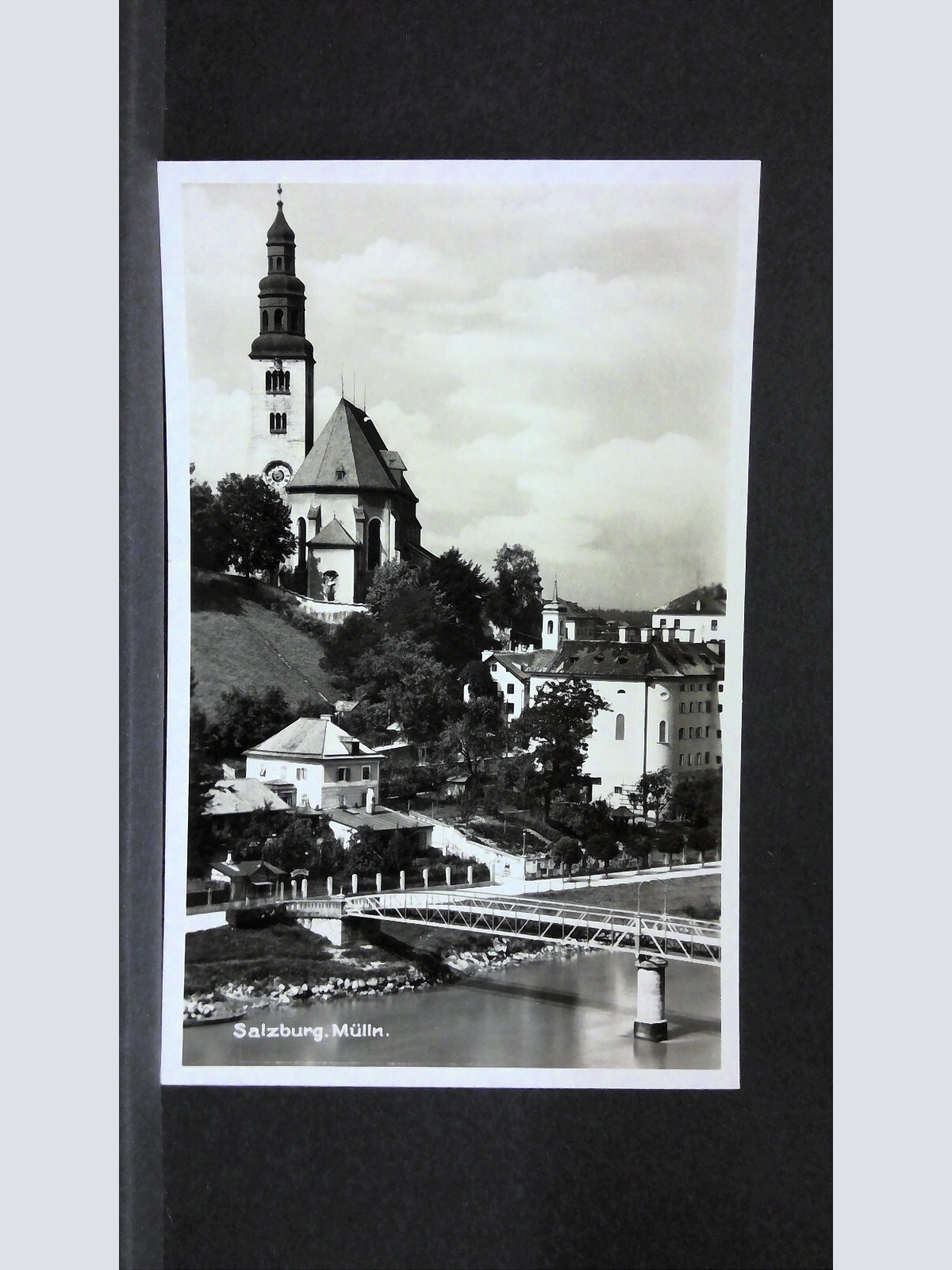 Salzburg Mülln Kirche Brücke Fluss JW12