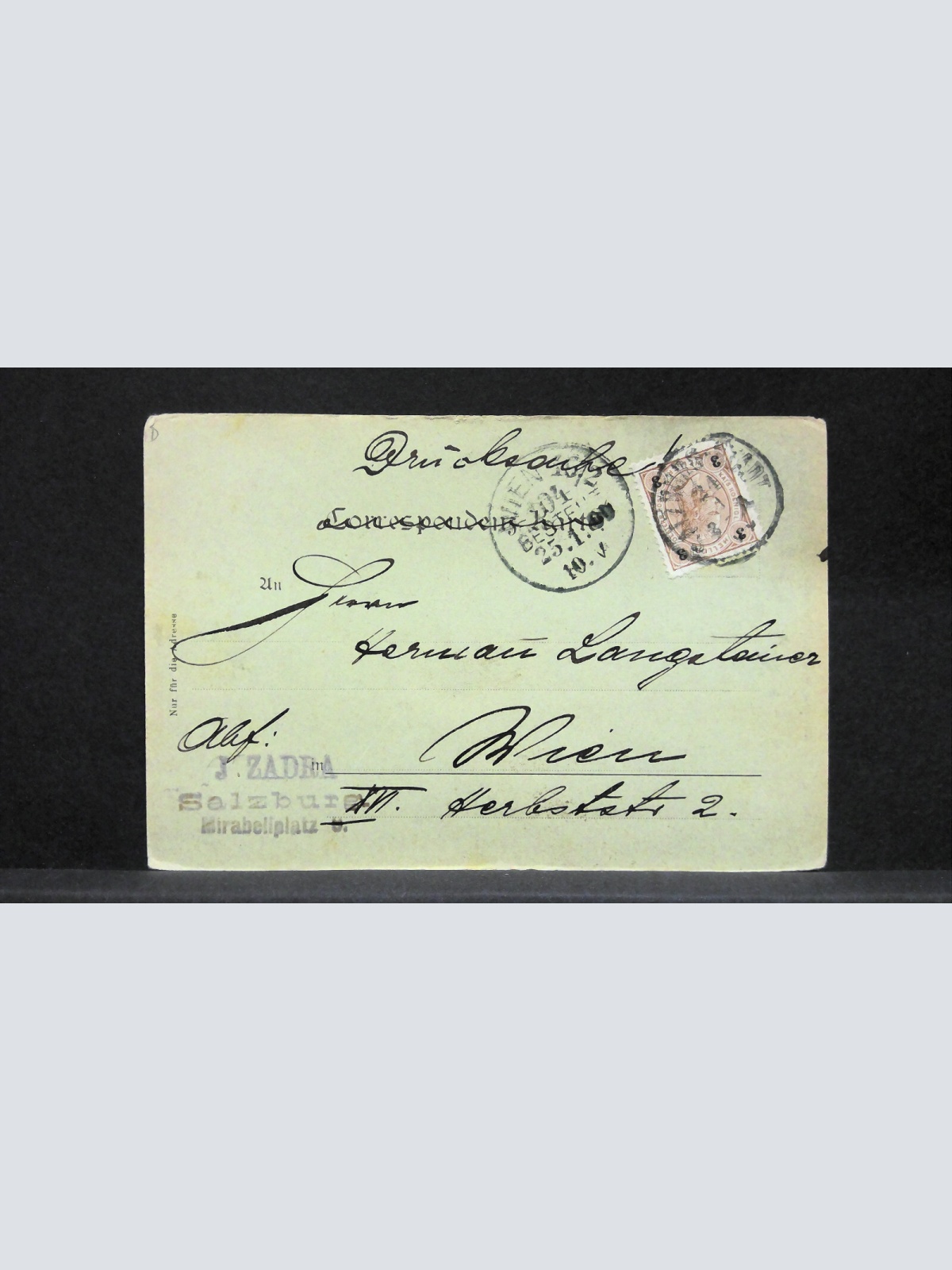 Gruß aus Salzburg Berge Mondkarte JW2123