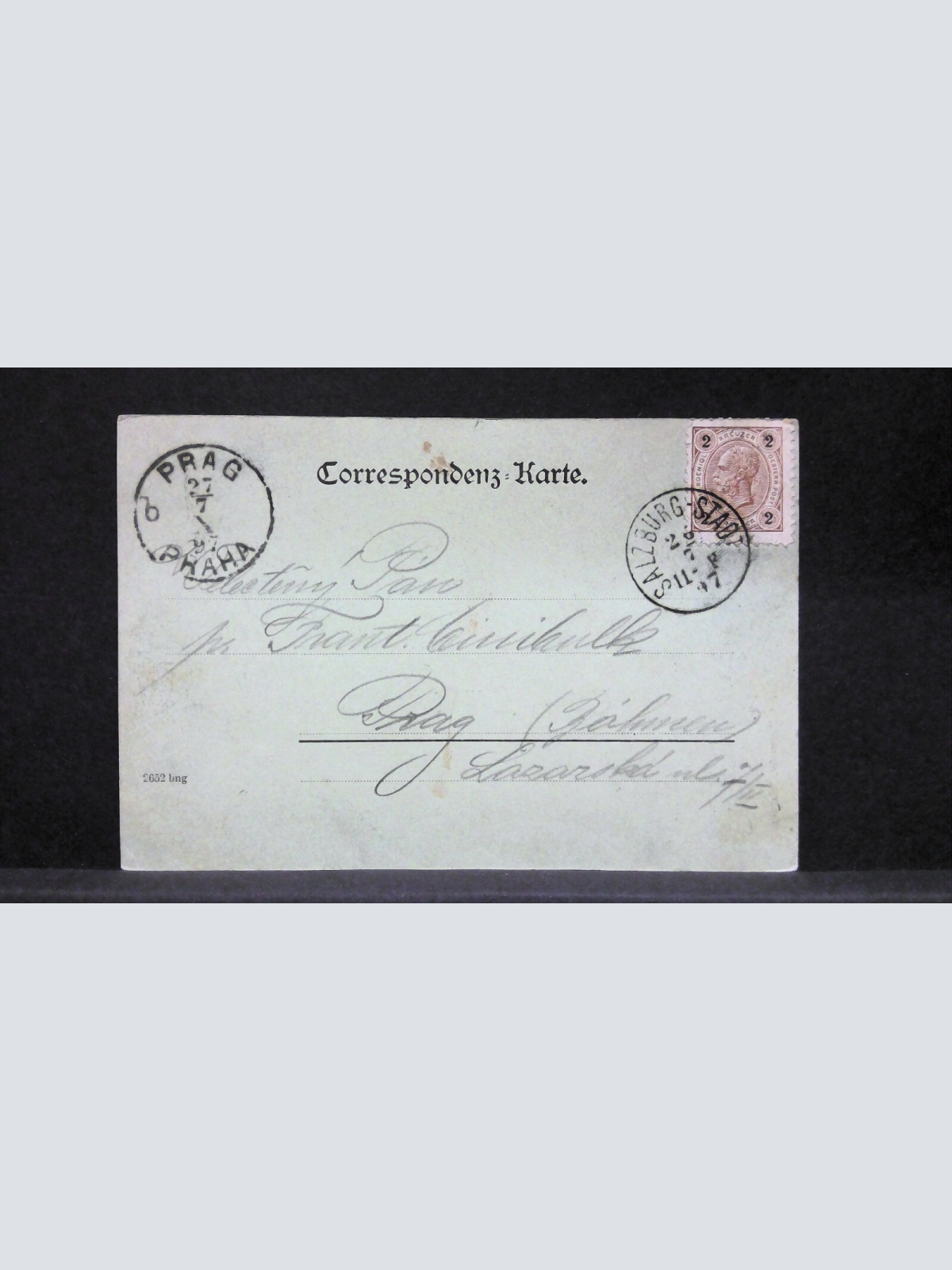 Gruss aus Salzburg Salzach Kirche Mondkarte JW5871