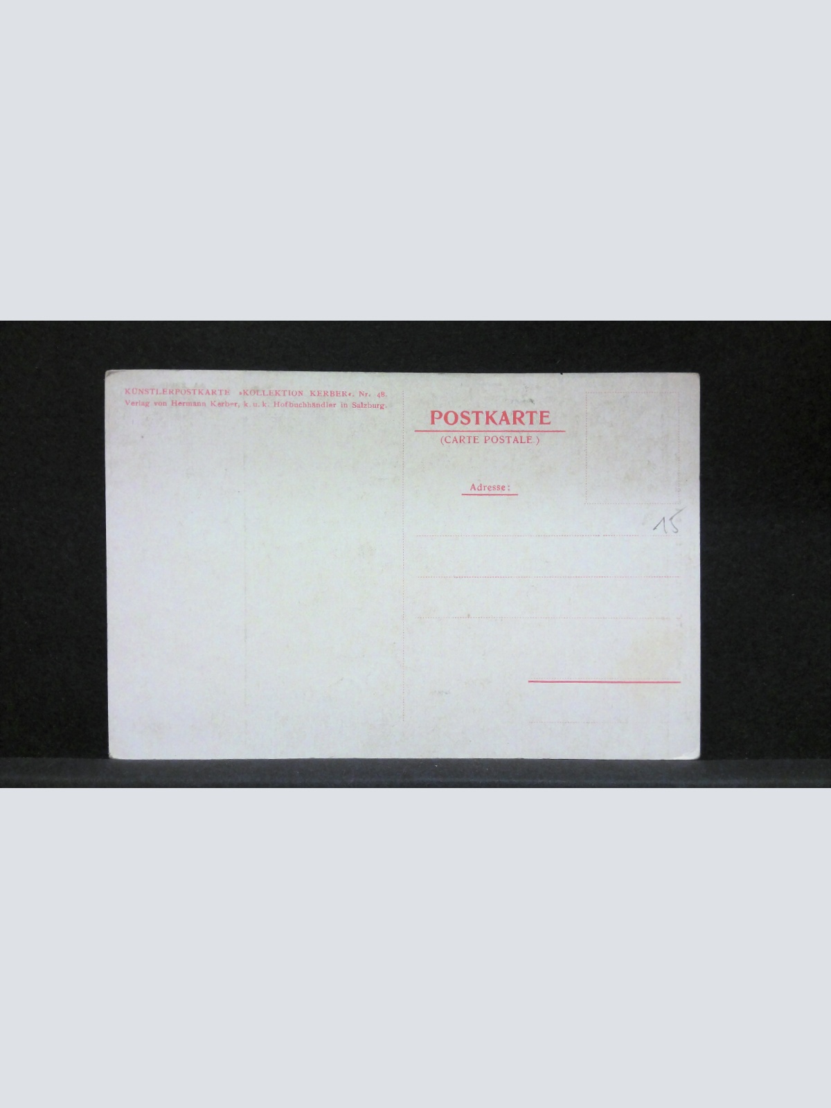 Salzburg Dreifaltigkeitskirche und Sauterbogen Zeichnung Künstlerkarte JW165760