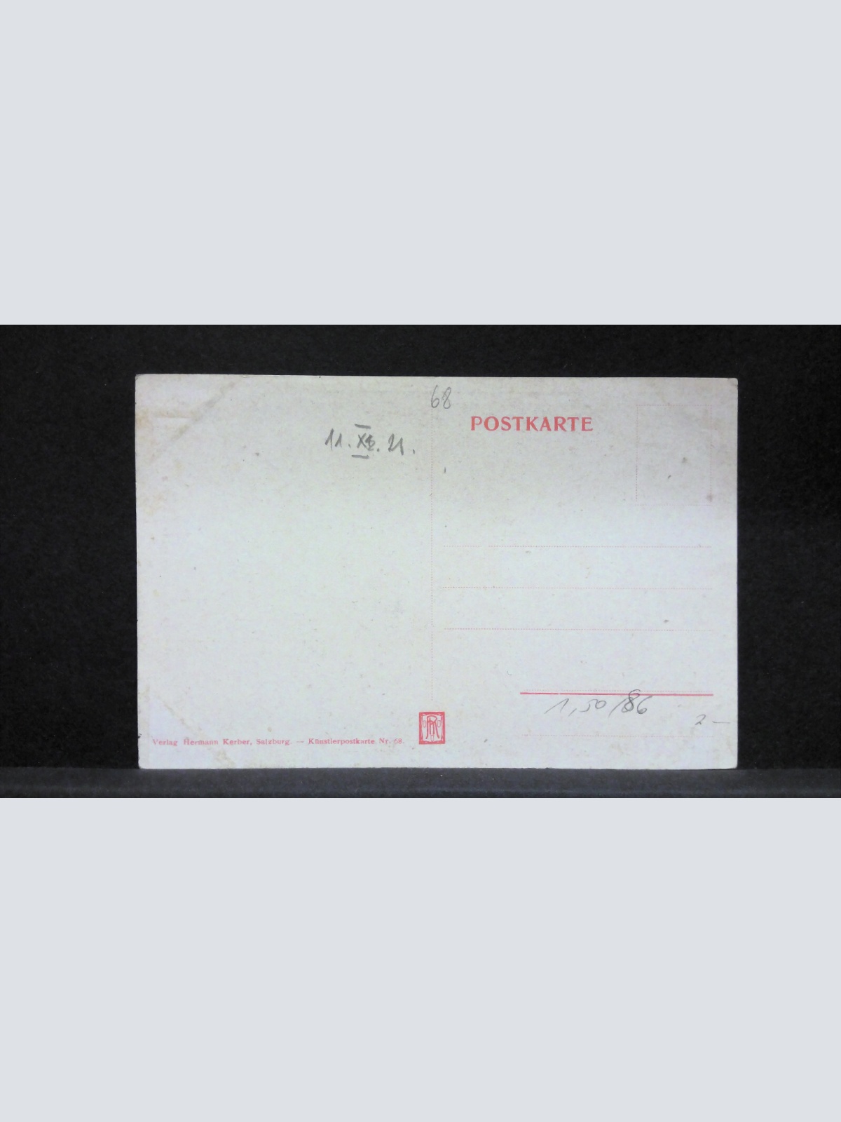 Salzburg Hohensalzburg und Kajetanerplatz Zeichnung Künstlerkarte JW165740