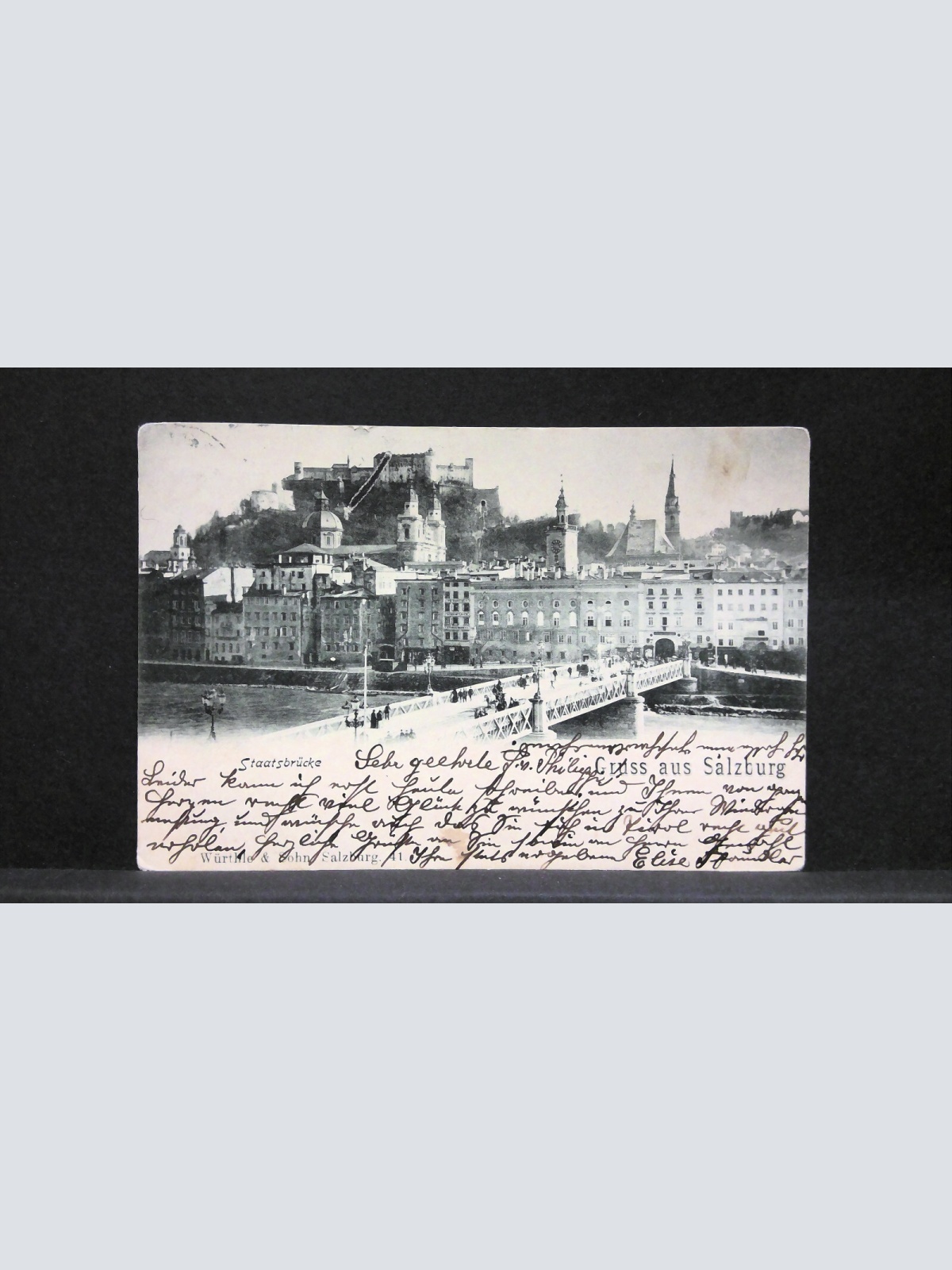 Gruss aus Salzburg Staatsbrücke Hohensalzburg JW7439