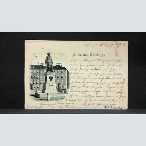 Mozartdenkmal Gruss aus Salzburg JW 5811