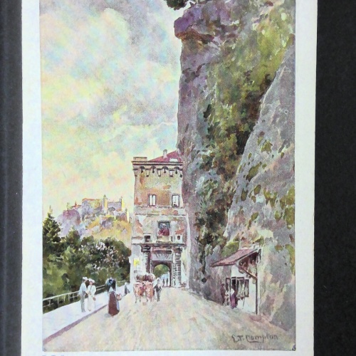 Salzburg Hohensalzburg Klausentor Humboldtterasse Künstlerkarte JW12345