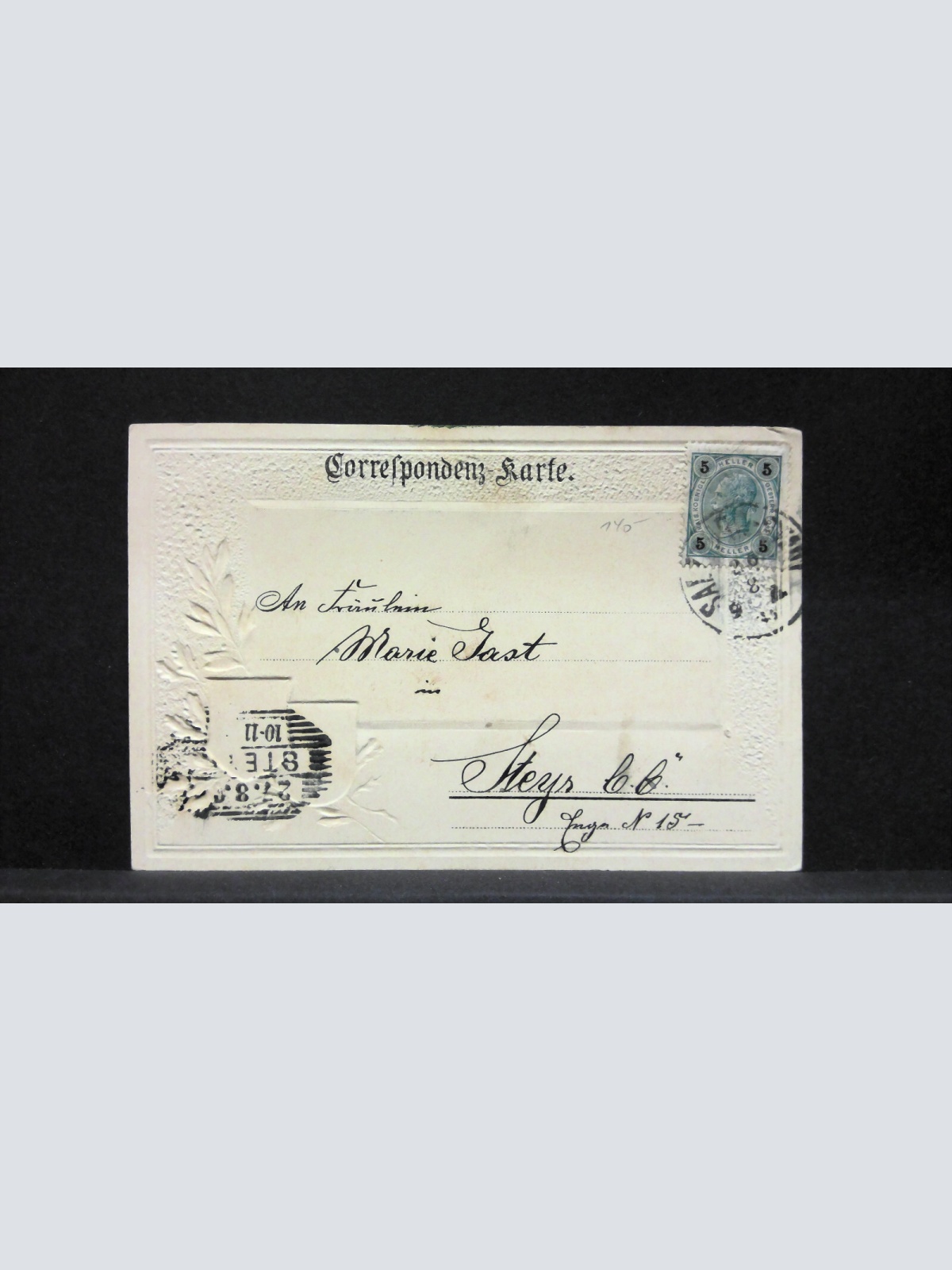 Salzburg Zeichnung Wappen Tiefdruck Künstlerkarte JW21314