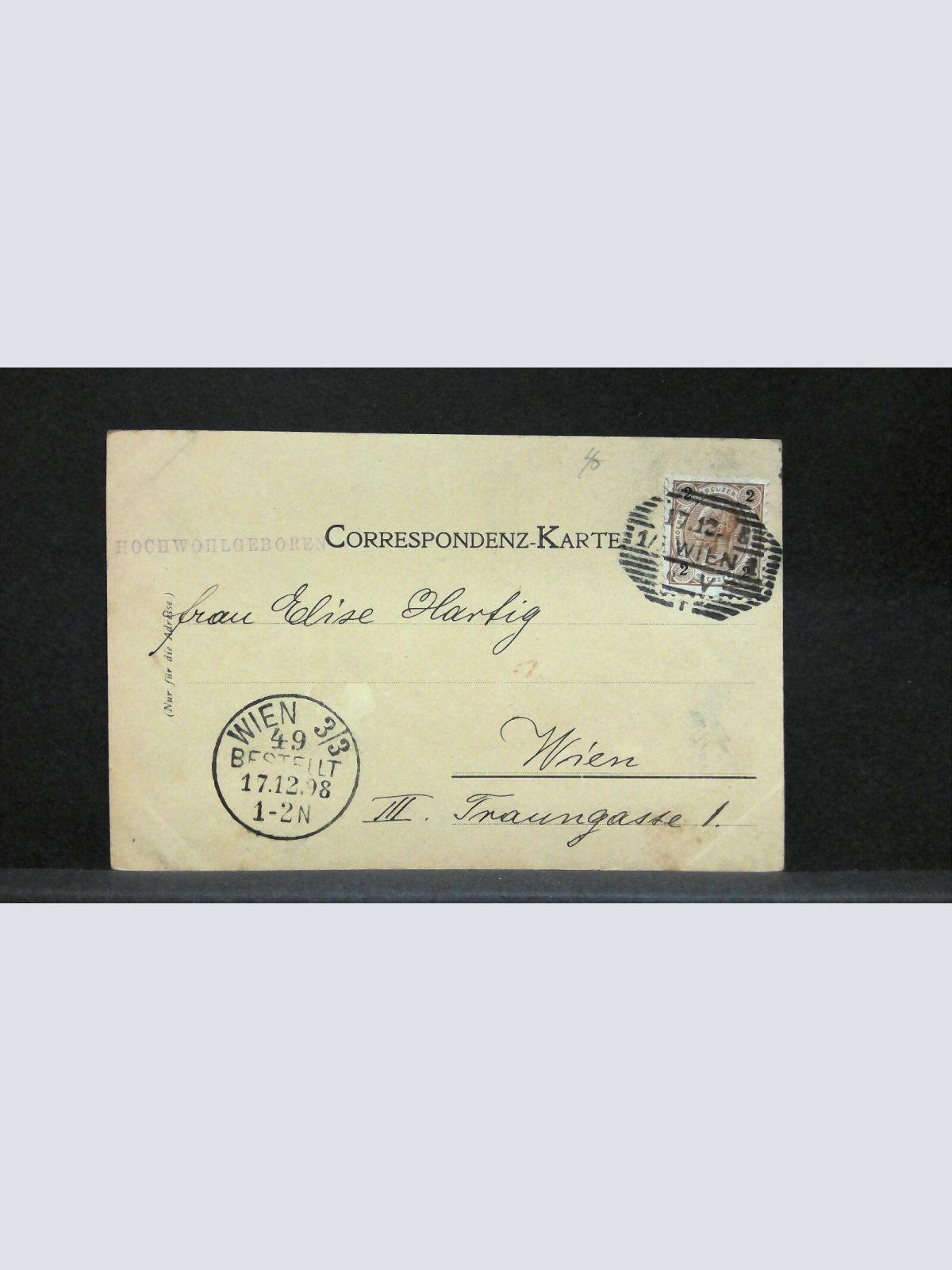 Salzburg Hellbrunn Zeichnung Künstlerkarte JW212