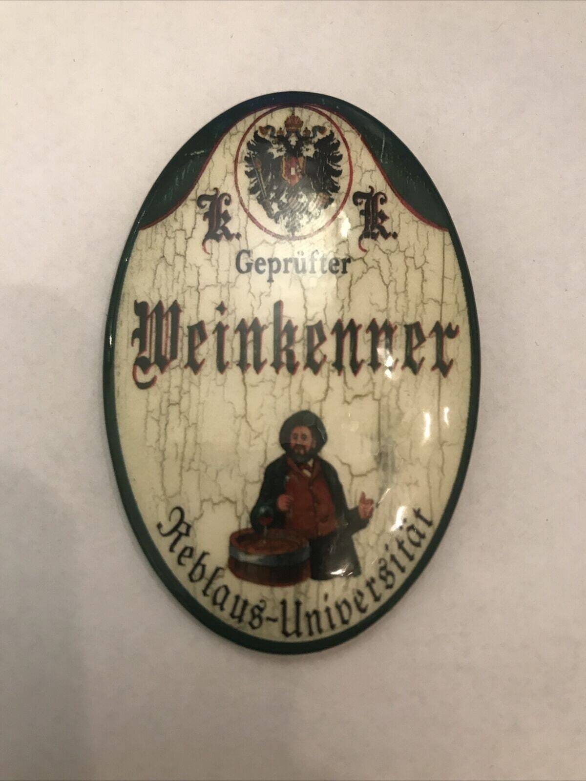 K&k nostalgie flaschenöffner magnetisch weinkenner 7x4,5cm