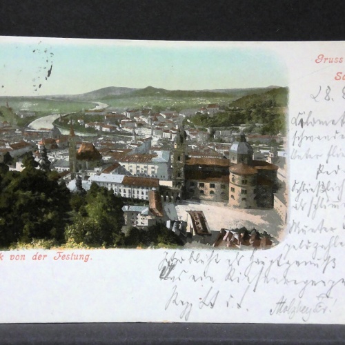 Gruss aus Salzburg Blick von der Festung Salzach JW5701