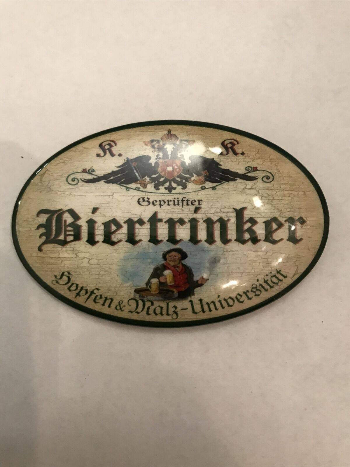 K&k nostalgie flaschenöffner magnetisch biertrinker 7x4,5cm