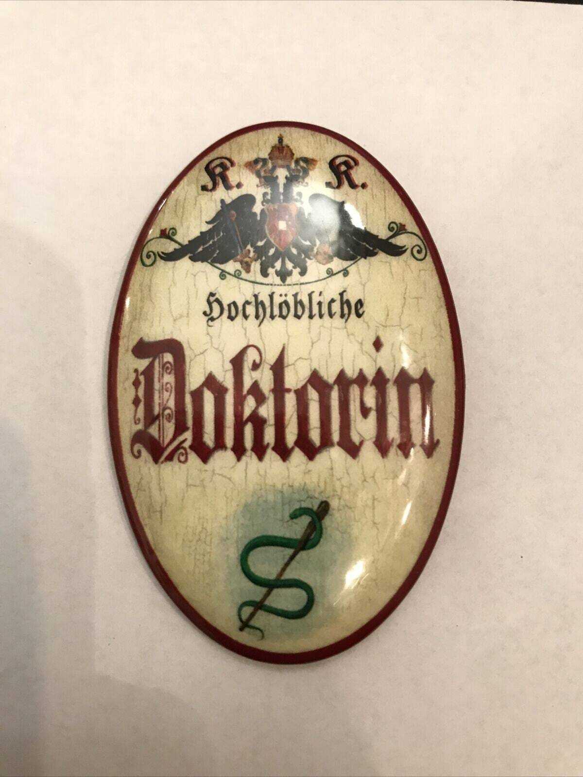 K&k nostalgie flaschenöffner magnetisch doktorin 7x4,5cm