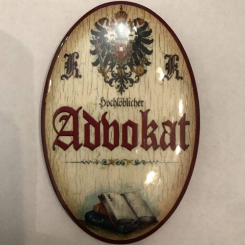 K&k nostalgie flaschenöffner magnetisch advokat 7x4,5cm