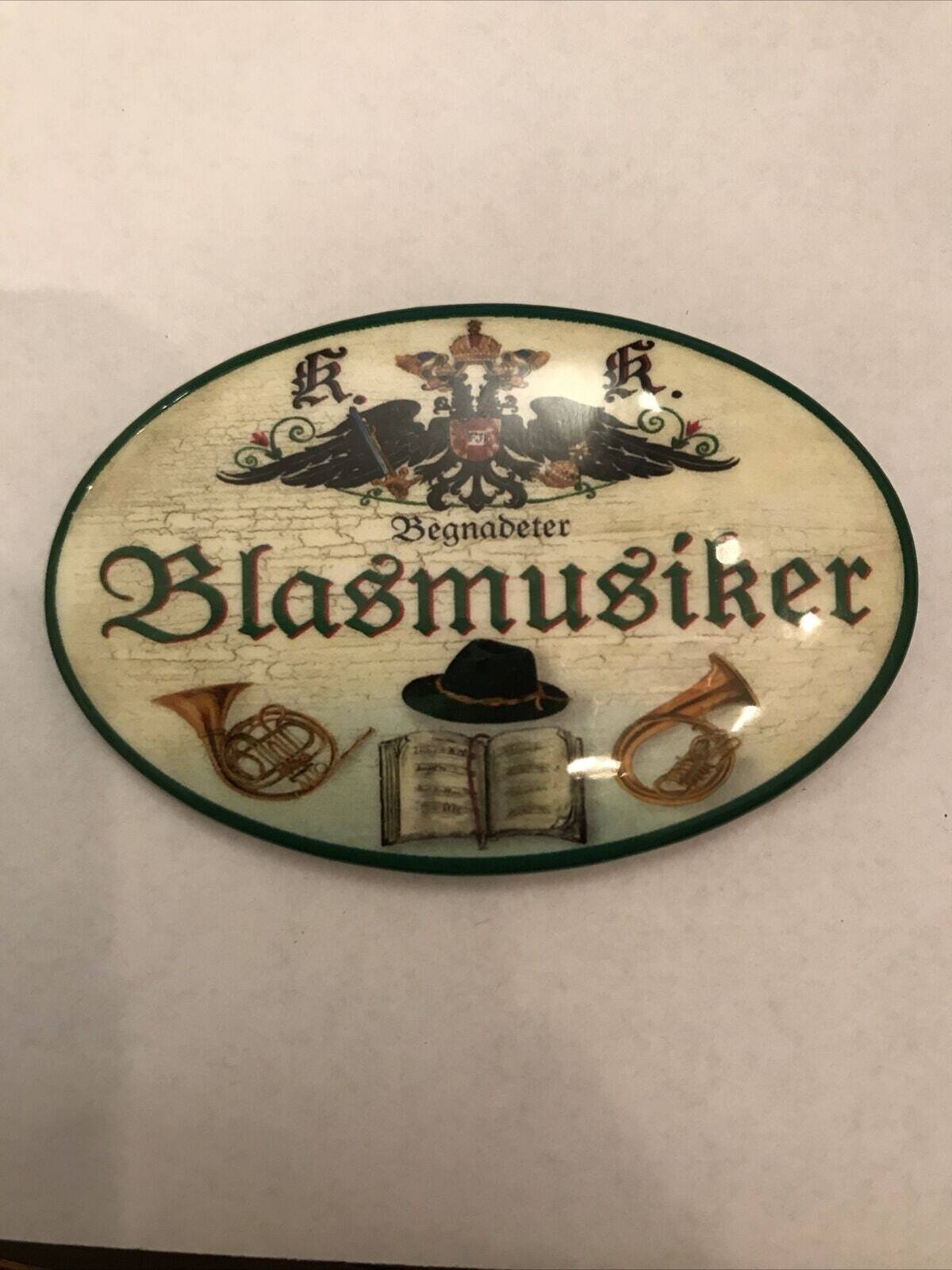 K&k nostalgie flaschenöffner magnetisch blasmusiker 7x4,5cm