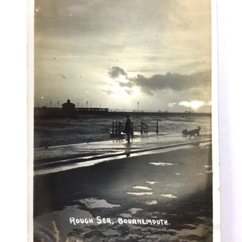 Bournemouth - Rough Sea - Stürmische See - Dorset - England 40233 TH