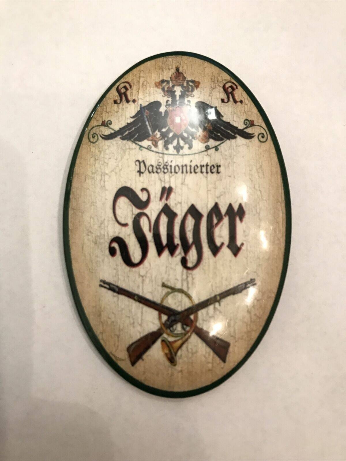 K&k nostalgie flaschenöffner magnetisch jäger 7x4,5cm