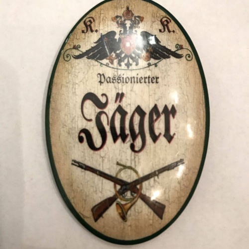 K&k nostalgie flaschenöffner magnetisch jäger 7x4,5cm